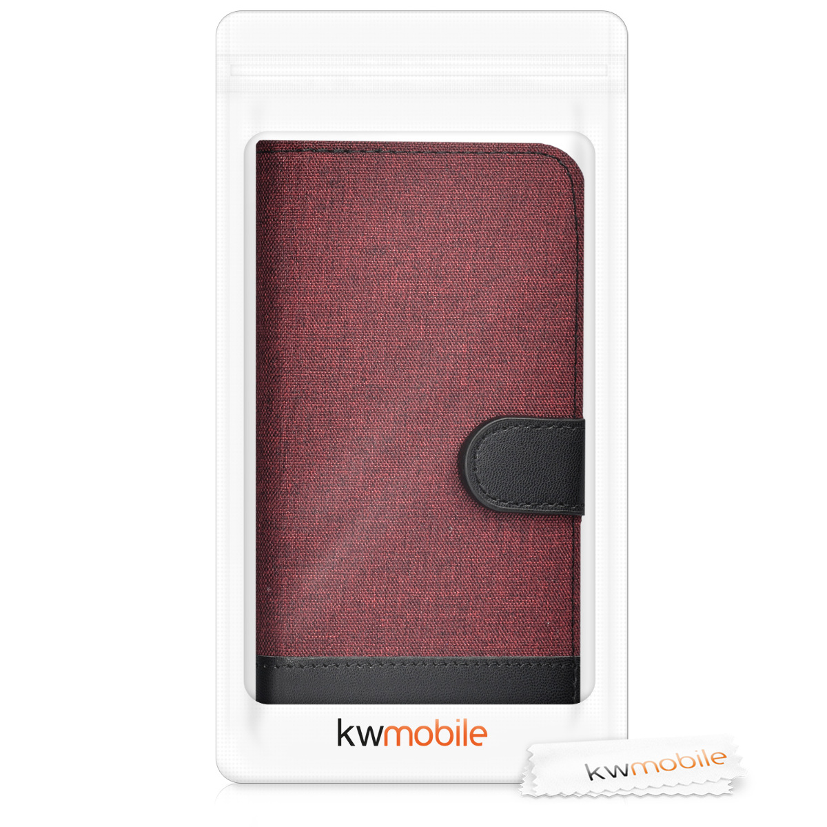 Flip pouzdro na mobil Samsung Galaxy S8 kwmobile tmavě červená / černá