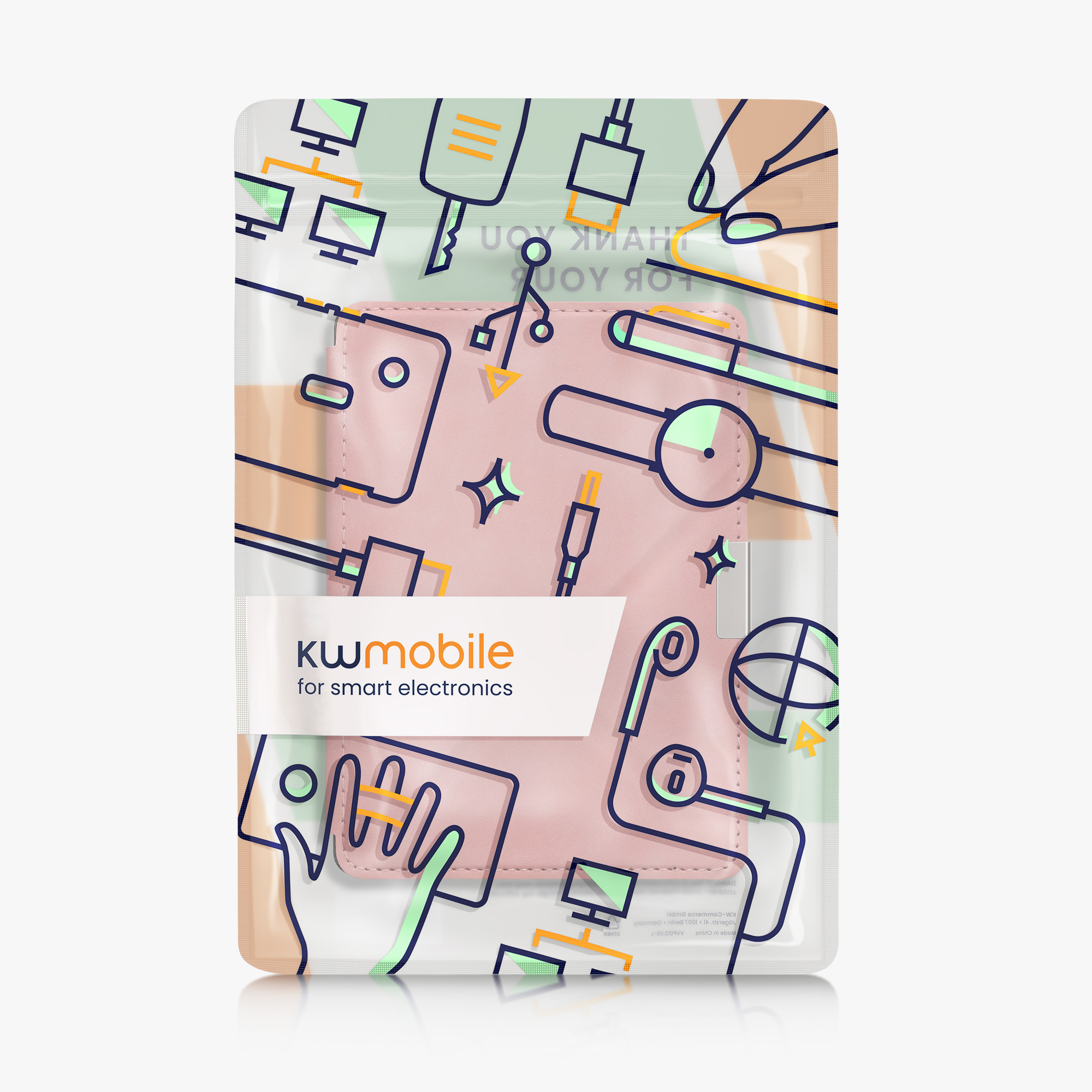 Slim pu pouzdro na čtečku Kobo Aura Edition 2 se stojánkem