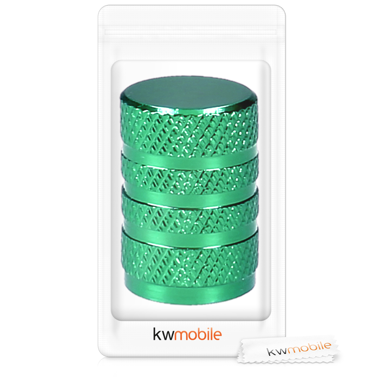 Kovové čepičky ventilků kwmobile pro auto, kolo a motocykl - set of 5 tire stem car wheel dustproof cap