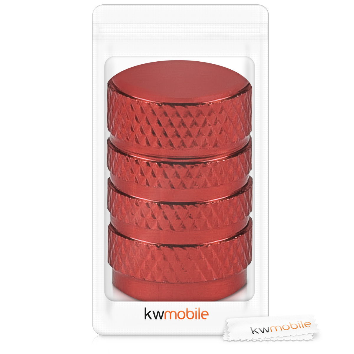 Kovové čepičky ventilků kwmobile pro auto, kolo a motocykl - set of 5 tire stem car wheel dustproof cap