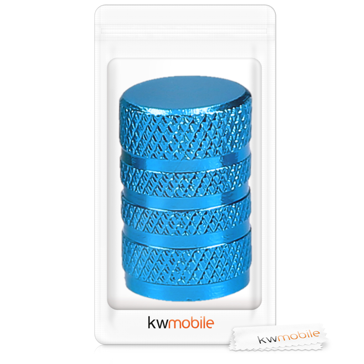Kovové čepičky ventilků kwmobile pro auto, kolo a motocykl - set of 5 tire stem car wheel dustproof cap