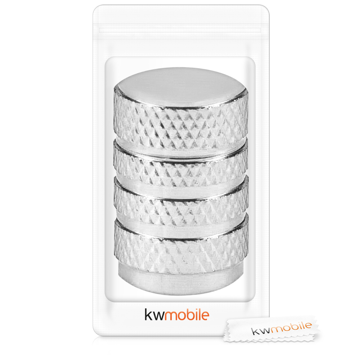 Kovové čepičky ventilků kwmobile pro auto, kolo a motocykl - set of 5 tire stem car wheel dustproof cap