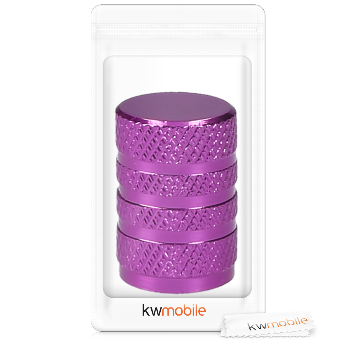 Kovové čepičky ventilků kwmobile pro auto, kolo a motocykl - set of 5 tire stem car wheel dustproof cap
