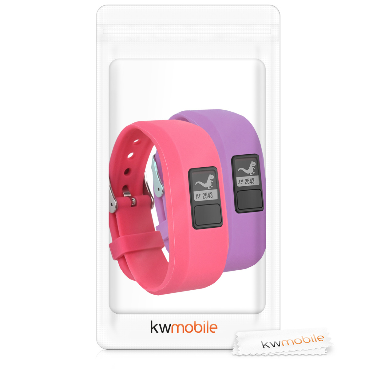 Řemínek kwmobile pro Garmin Vivofit jr. / jr. 2 - 2 ks, velikost S
