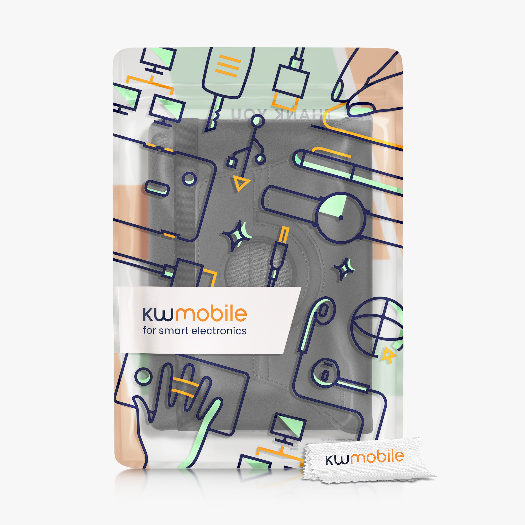 Pouzdro na tablet - Huawei MediaPad M3 Lite 10 - kwmobile - šedá