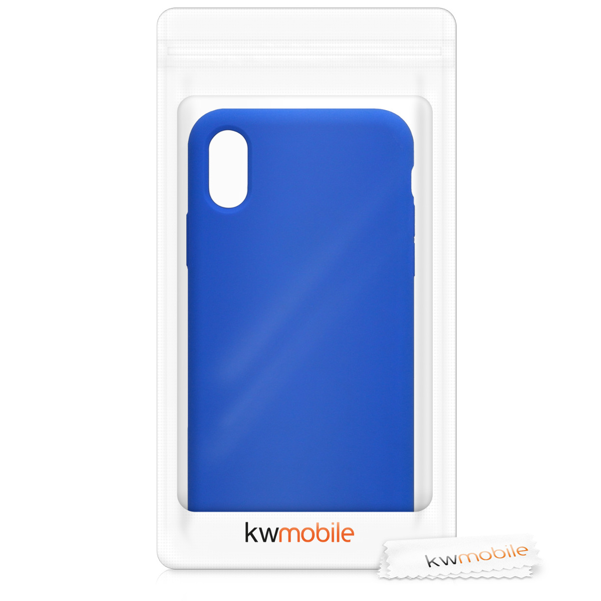 Silikonový kryt na mobil kwmobile pro Apple iPhone X - baltská modrá