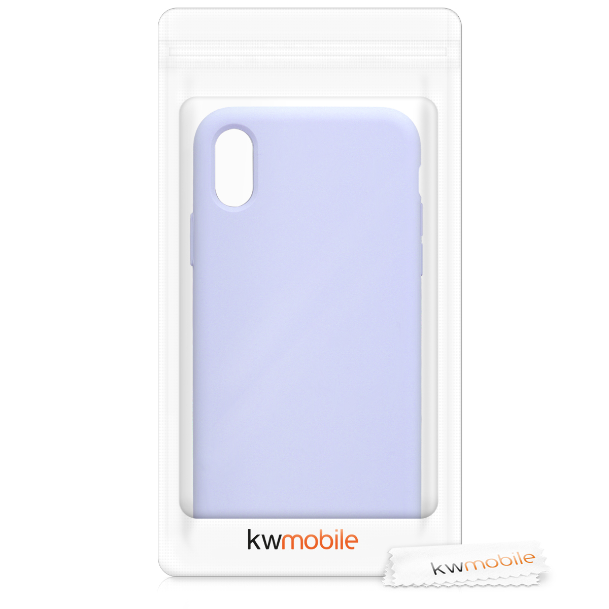 Silikonový kryt na mobil kwmobile pro Apple iPhone X - světle levandulová