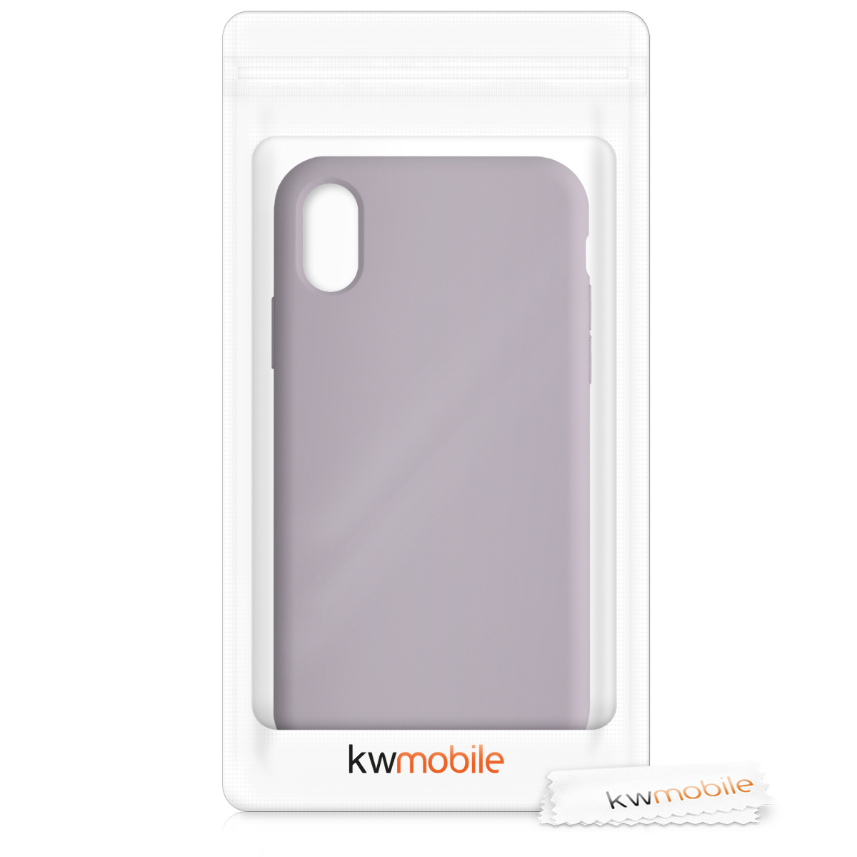 Silikonový kryt na mobil kwmobile pro Apple iPhone X - fialová Purple Cloud
