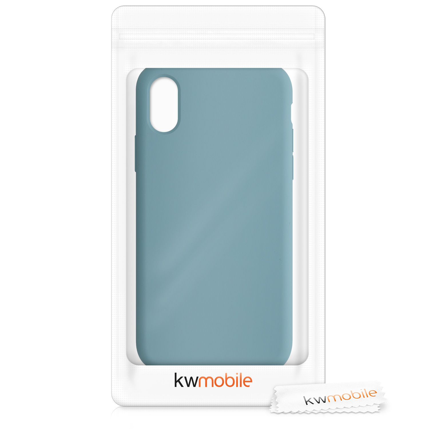 Silikonový kryt na mobil kwmobile pro Apple iPhone X - tmavě modrá Arctic Night
