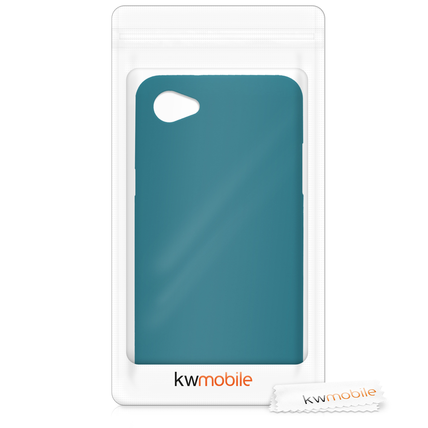 Kryt LG Q6 silikonový TPU modrozelená matná kwmobile