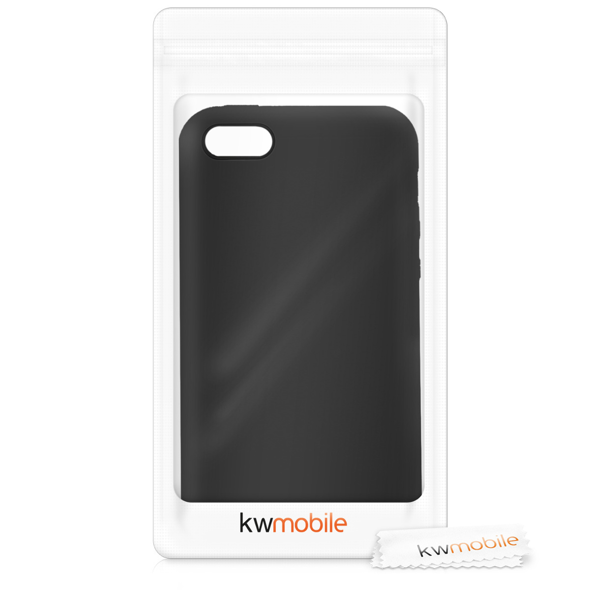 Silikonový TPU kryt kwmobile pro iPhone SE (1. generace 2016) / iPhone 5 / iPhone 5S - černá