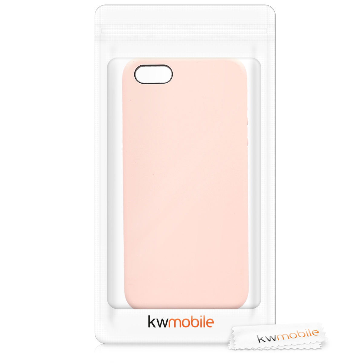 Silikonový TPU kryt kwmobile pro iPhone SE (1. generace 2016) / iPhone 5 / iPhone 5S - pudrově růžová