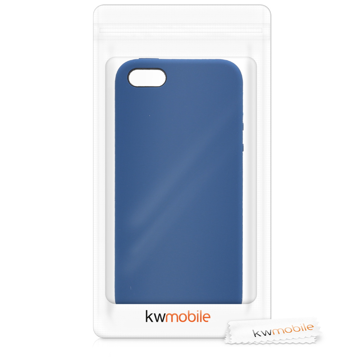 Silikonový TPU kryt kwmobile pro iPhone SE (1. generace 2016) / iPhone 5 / iPhone 5S - tmavě modrá