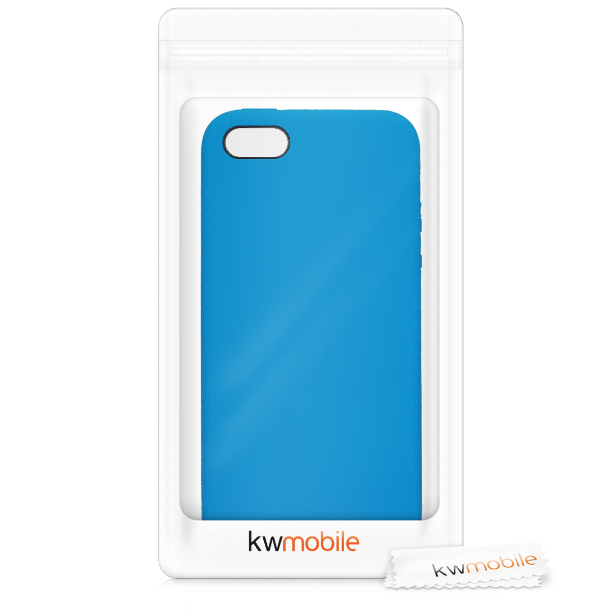 Silikonový TPU kryt kwmobile pro iPhone SE (1. generace 2016) / iPhone 5 / iPhone 5S - zářivě modrá