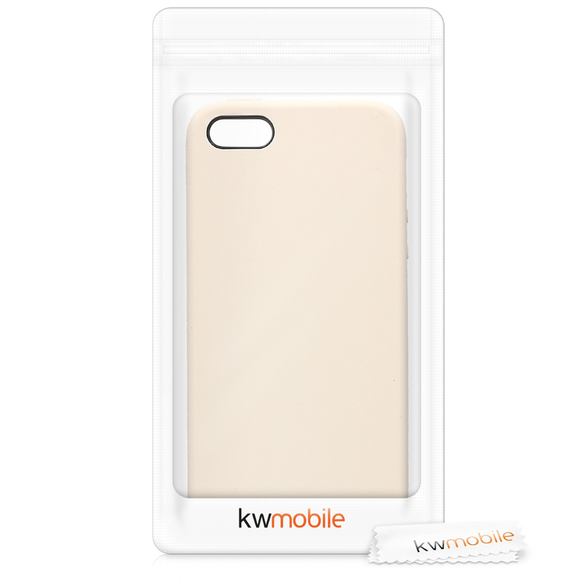Silikonový TPU kryt kwmobile pro iPhone SE (1. generace 2016) / iPhone 5 / iPhone 5S - krémová
