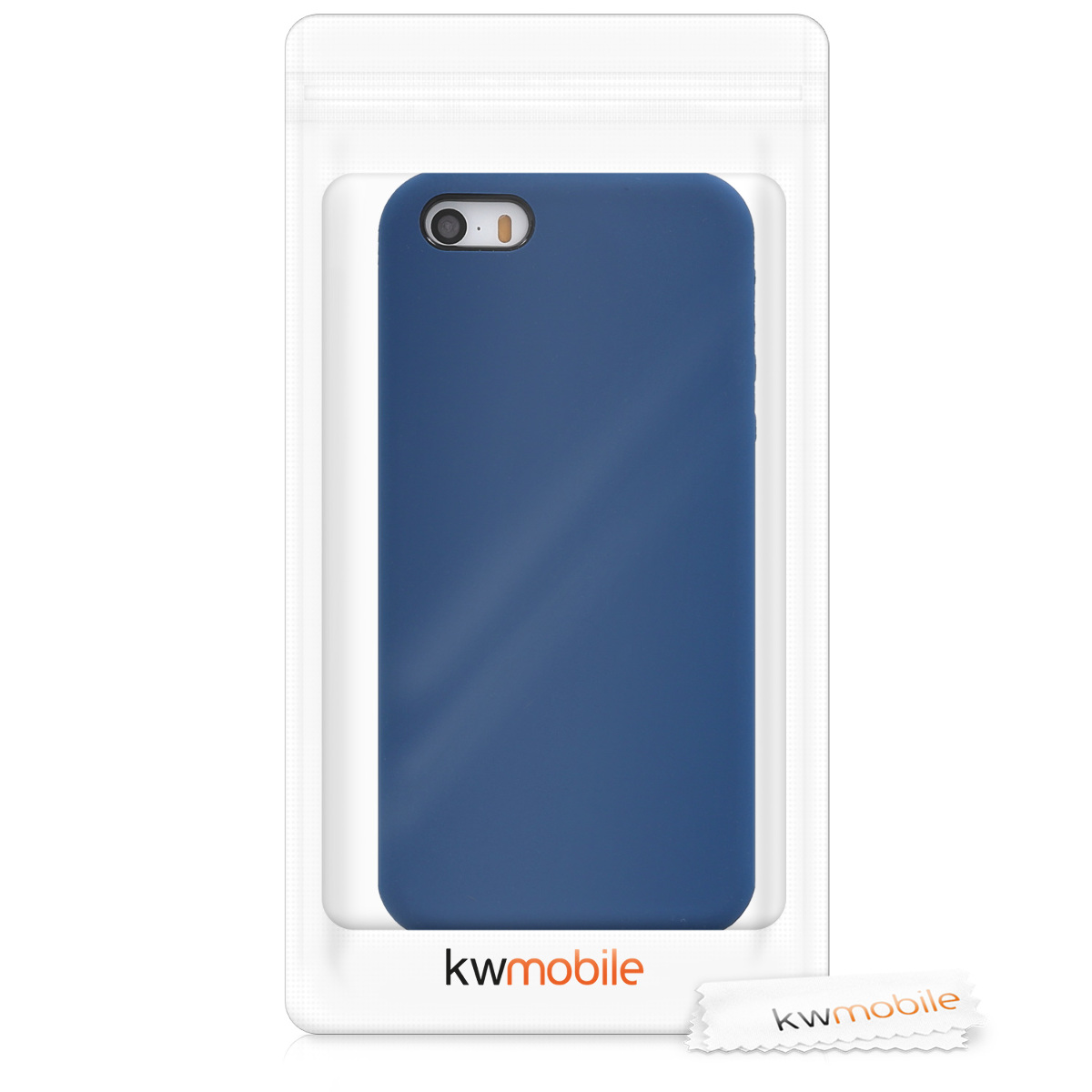Silikonový TPU kryt kwmobile pro iPhone SE (1. generace 2016) / iPhone 5 / iPhone 5S - tmavě modrá
