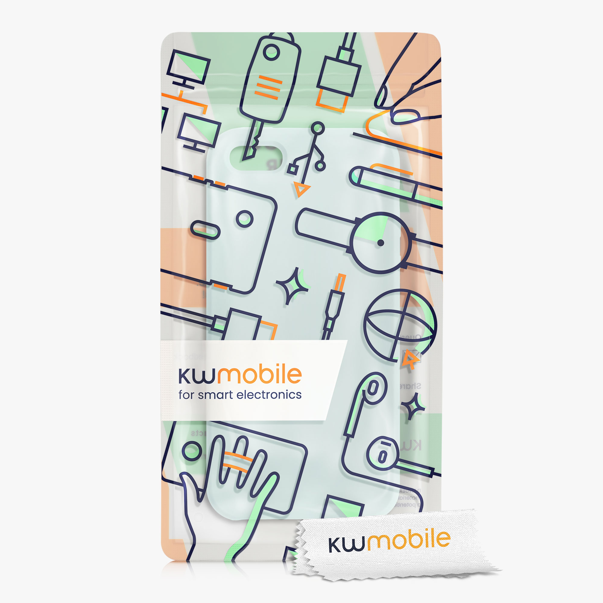 Silikonový TPU kryt kwmobile pro iPhone SE (1. generace 2016) / iPhone 5 / iPhone 5S - mátová