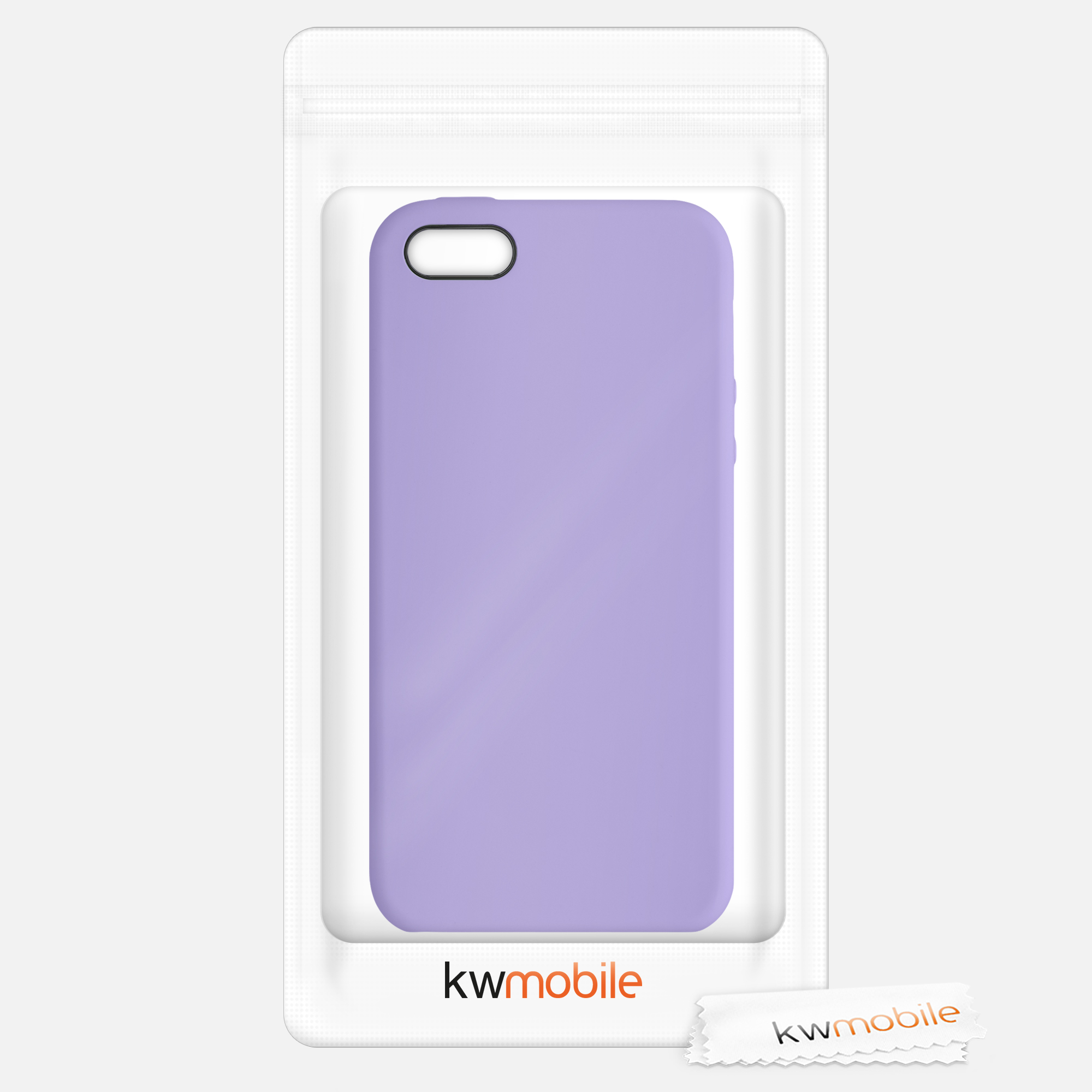 Silikonový TPU kryt kwmobile pro iPhone SE (1. generace 2016) / iPhone 5 / iPhone 5S - fialová