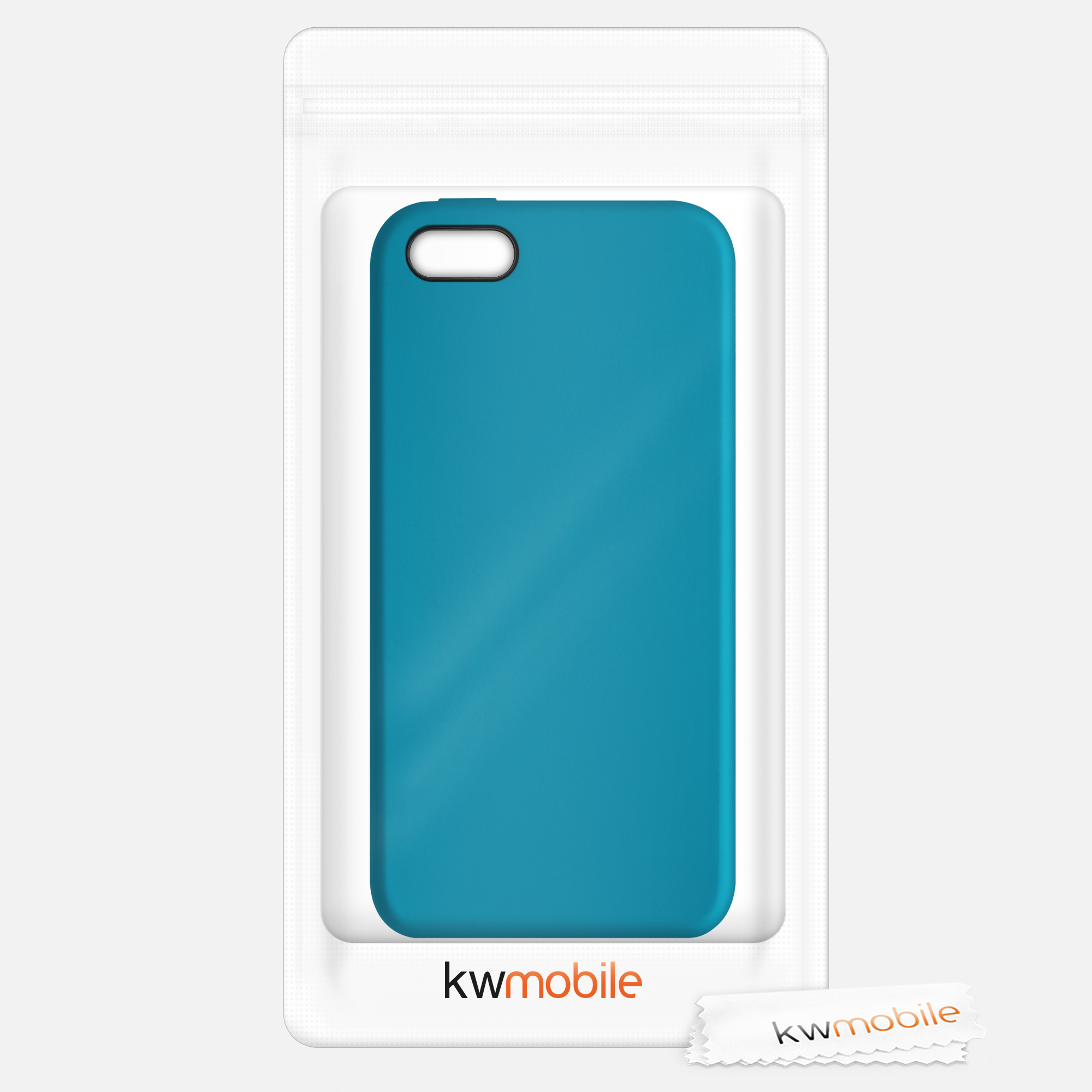 Silikonový TPU kryt kwmobile pro iPhone SE (1. generace 2016) / iPhone 5 / iPhone 5S - karibská modrá