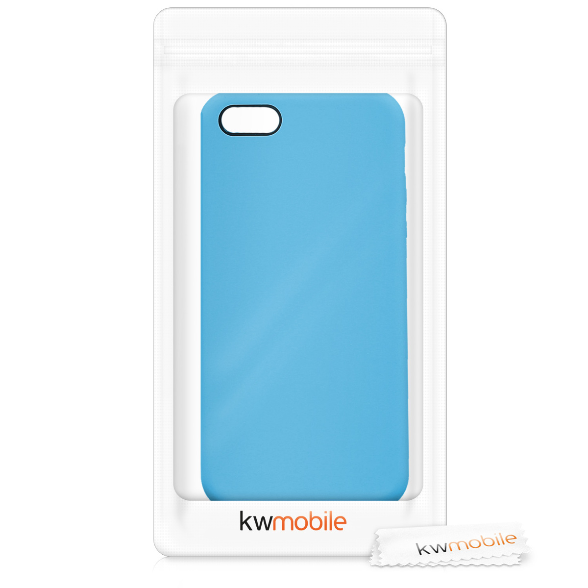Silikonový TPU kryt kwmobile pro iPhone SE (1. generace 2016) / iPhone 5 / iPhone 5S - světle modrá
