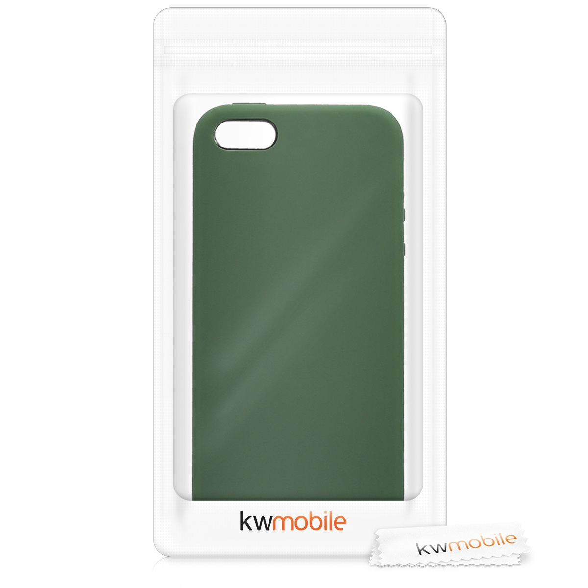 Silikonový kryt kwmobile pro Apple iPhone SE (1.Gen 2016) / iPhone 5 / iPhone 5S - zelená