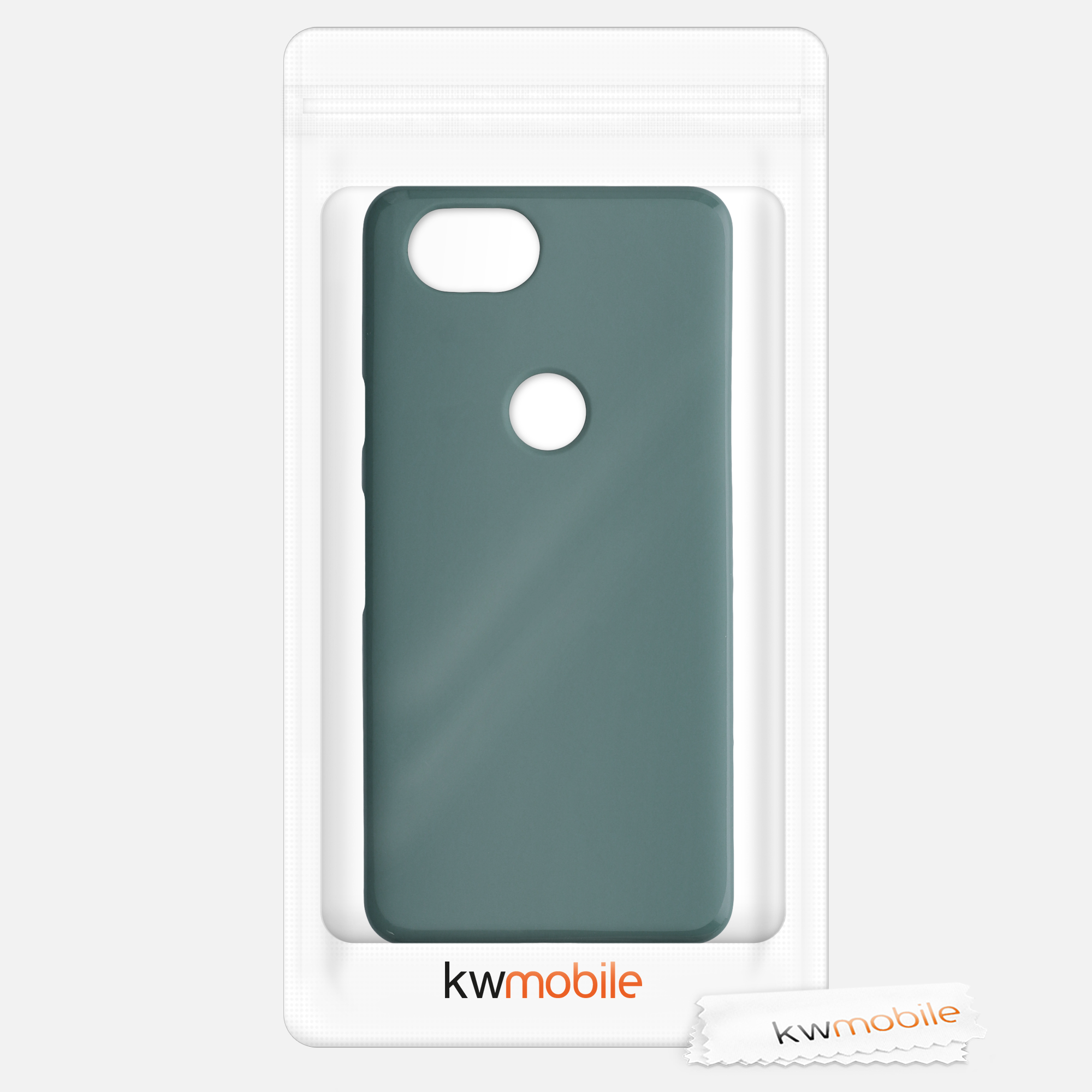 Silikonový kryt kwmobile pro Google Pixel 2 - modrozelená