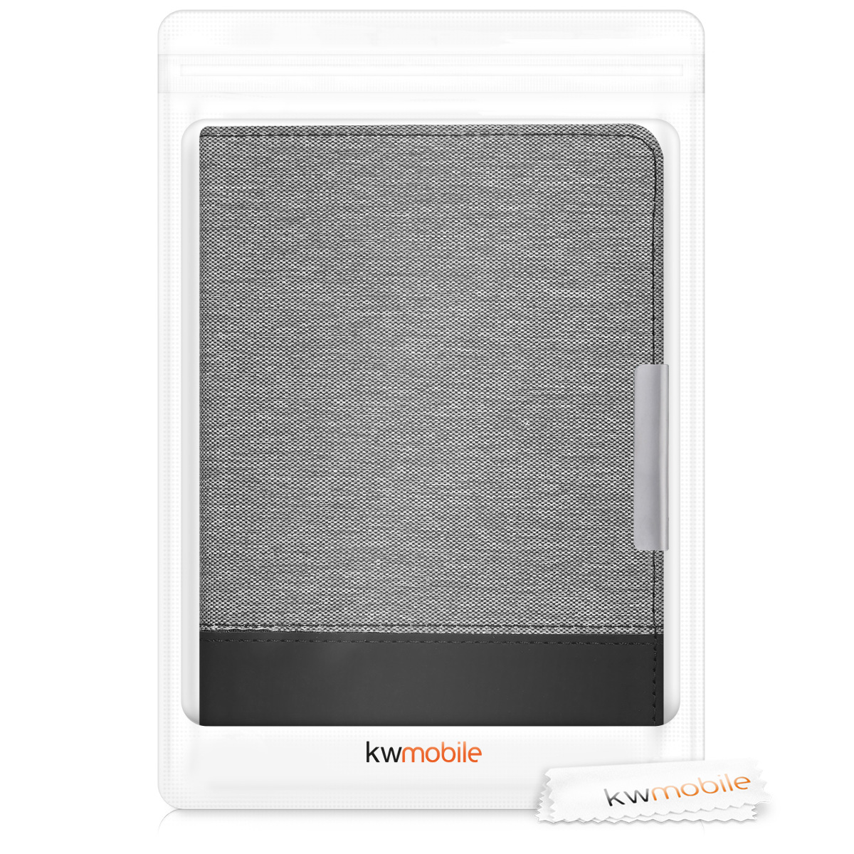 Pouzdro na čtečku Pocketbook Touch Lux 3/Basic Lux/Basic Touch 2 kwmobile - šedá/černá