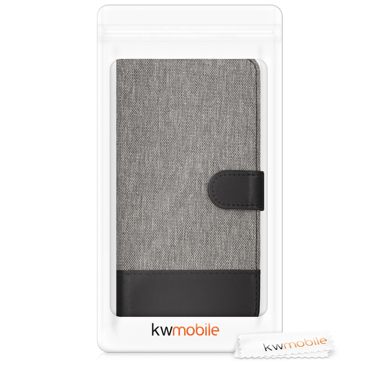 Flipové pouzdro kwmobile pro Google Pixel 2 XL - šedá / černá
