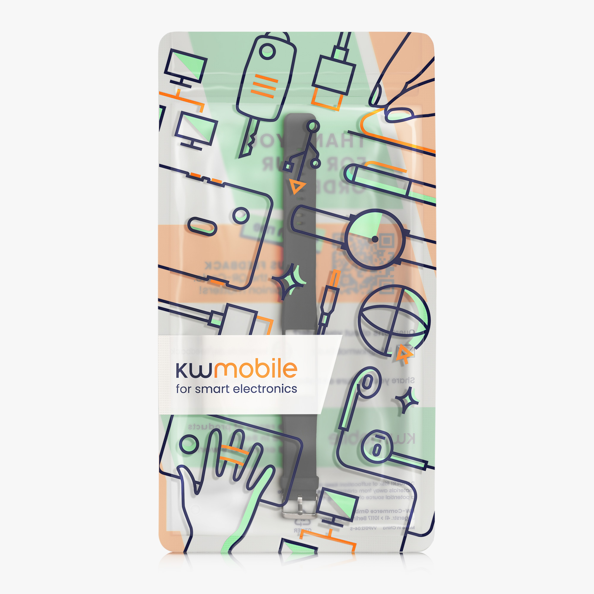 Řemínek Polar A360 / A370 kwmobile silikon 1 ks černá