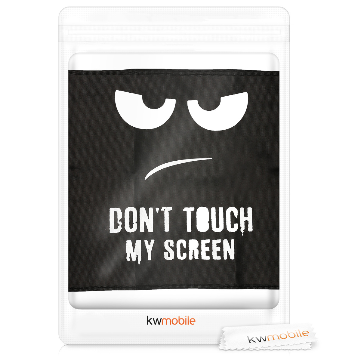 Obal na monitor 24-26" kwmobile nápis Don't Touch My Screen