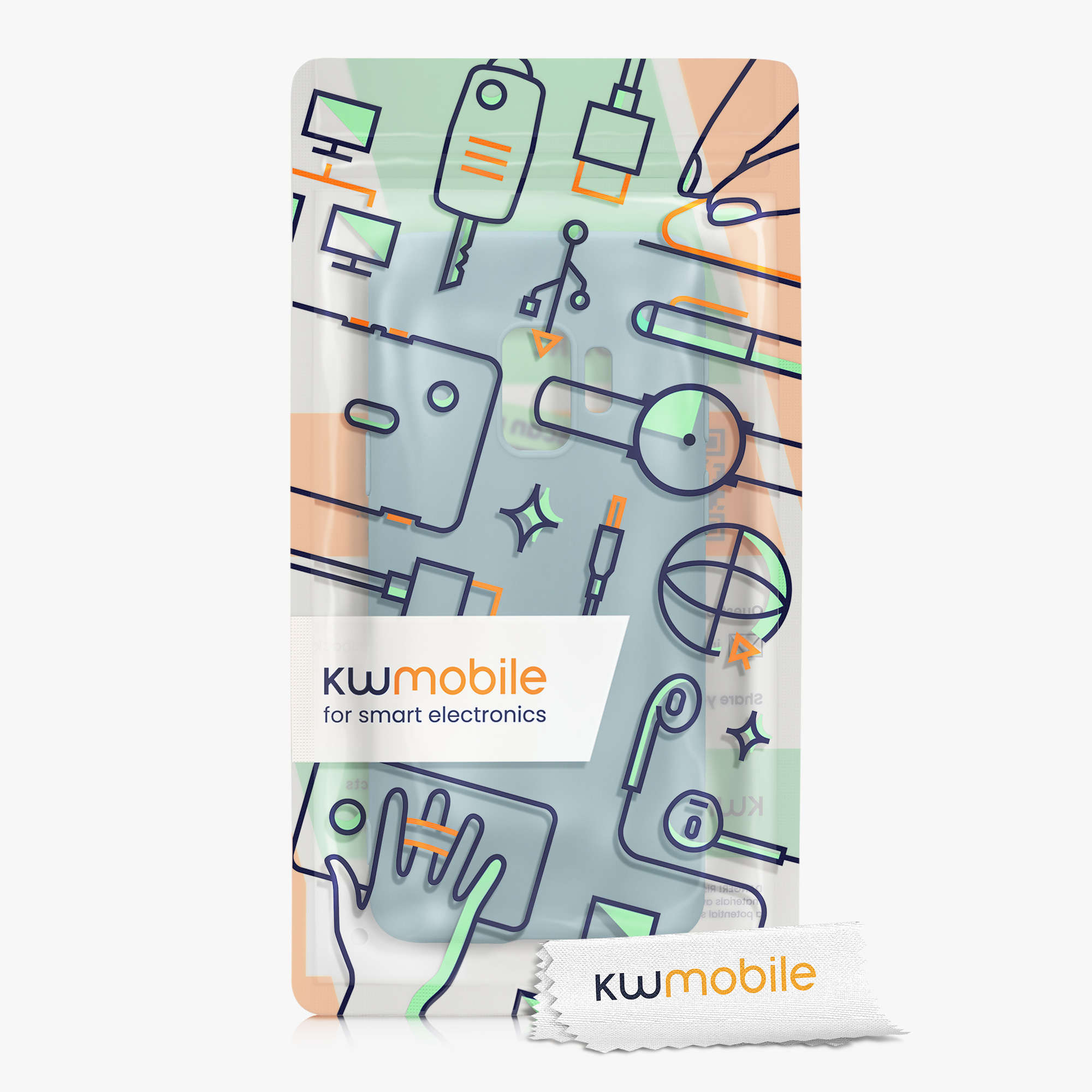 Kryt na mobil Samsung Galaxy S9 kwmobile tmavě modrá Arctic Night