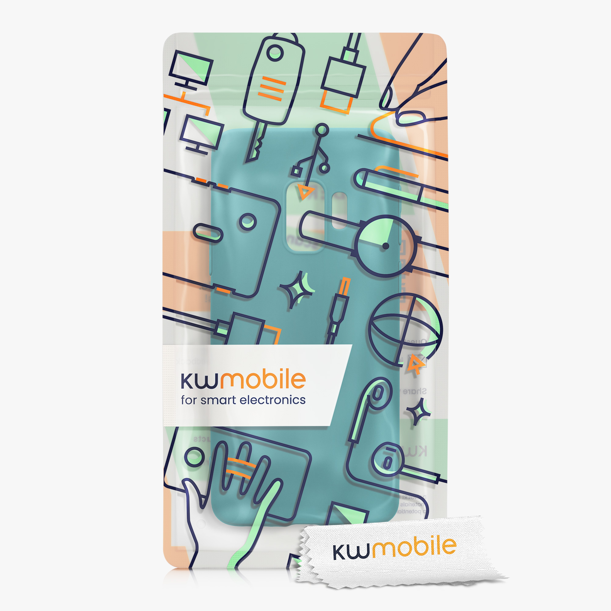 Kryt na mobil Galaxy S9 kwmobile matný petrolejový