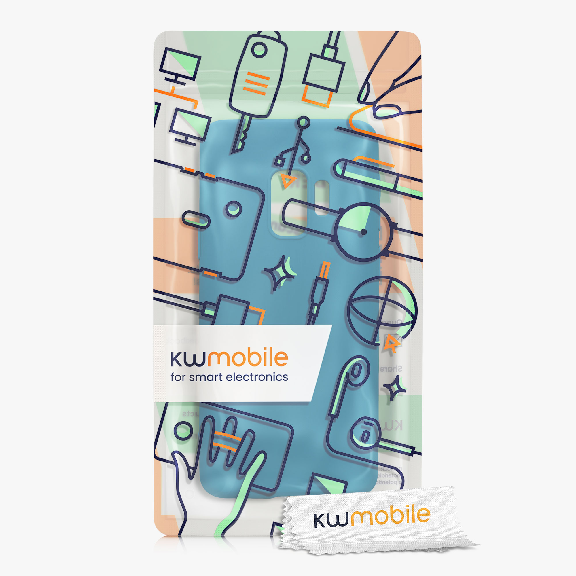 Kryt na mobil Galaxy S9 kwmobile karibsky modrý
