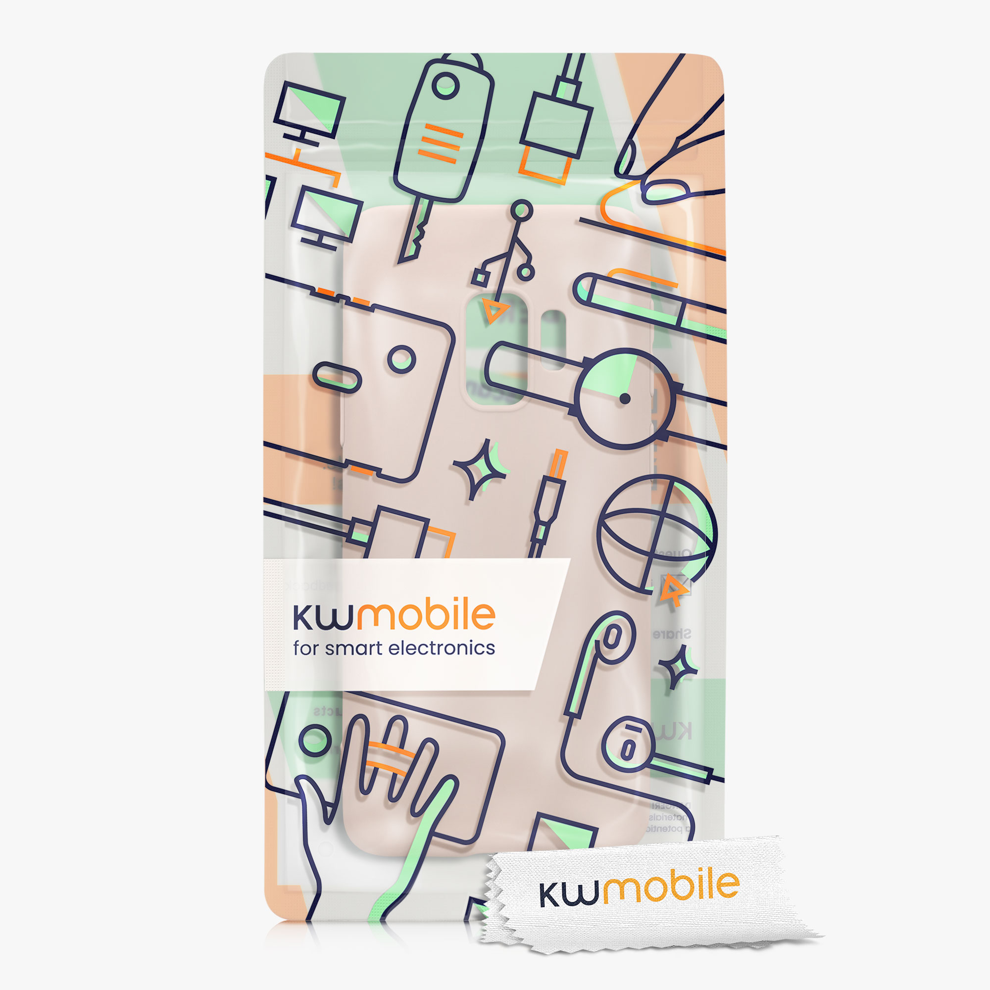 Kryt na mobil Galaxy S9 kwmobile kokosově světlý