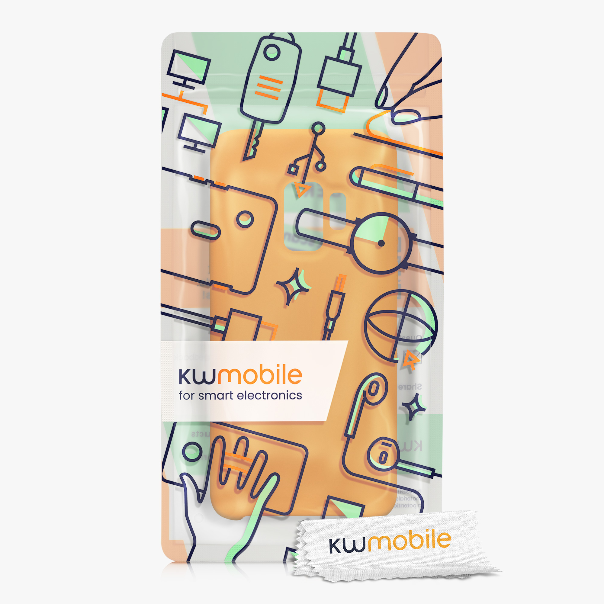 Kryt na mobil Galaxy S9 kwmobile šťavnatě oranžový