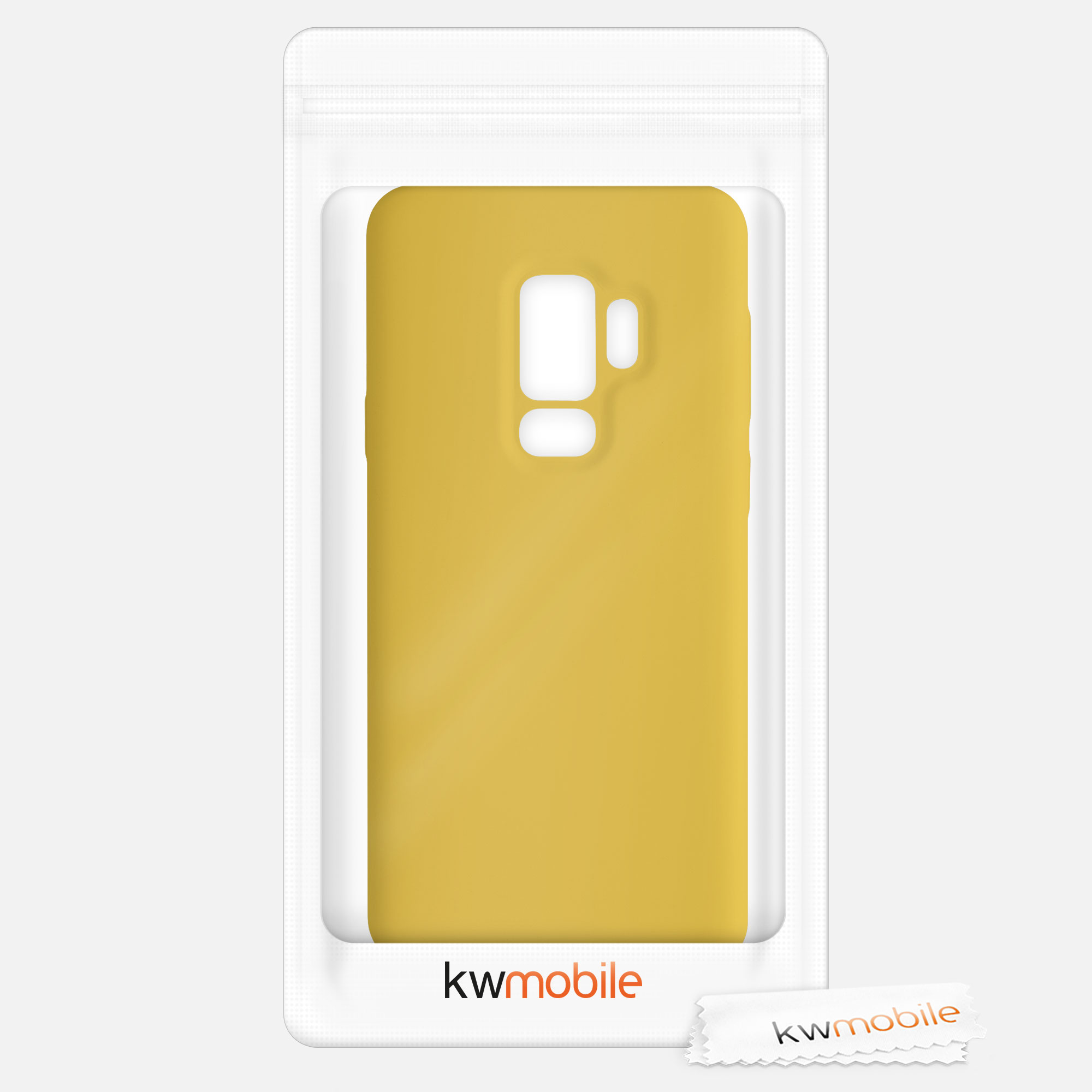 Kryt na mobil Galaxy S9 Plus kwmobile medově žlutý