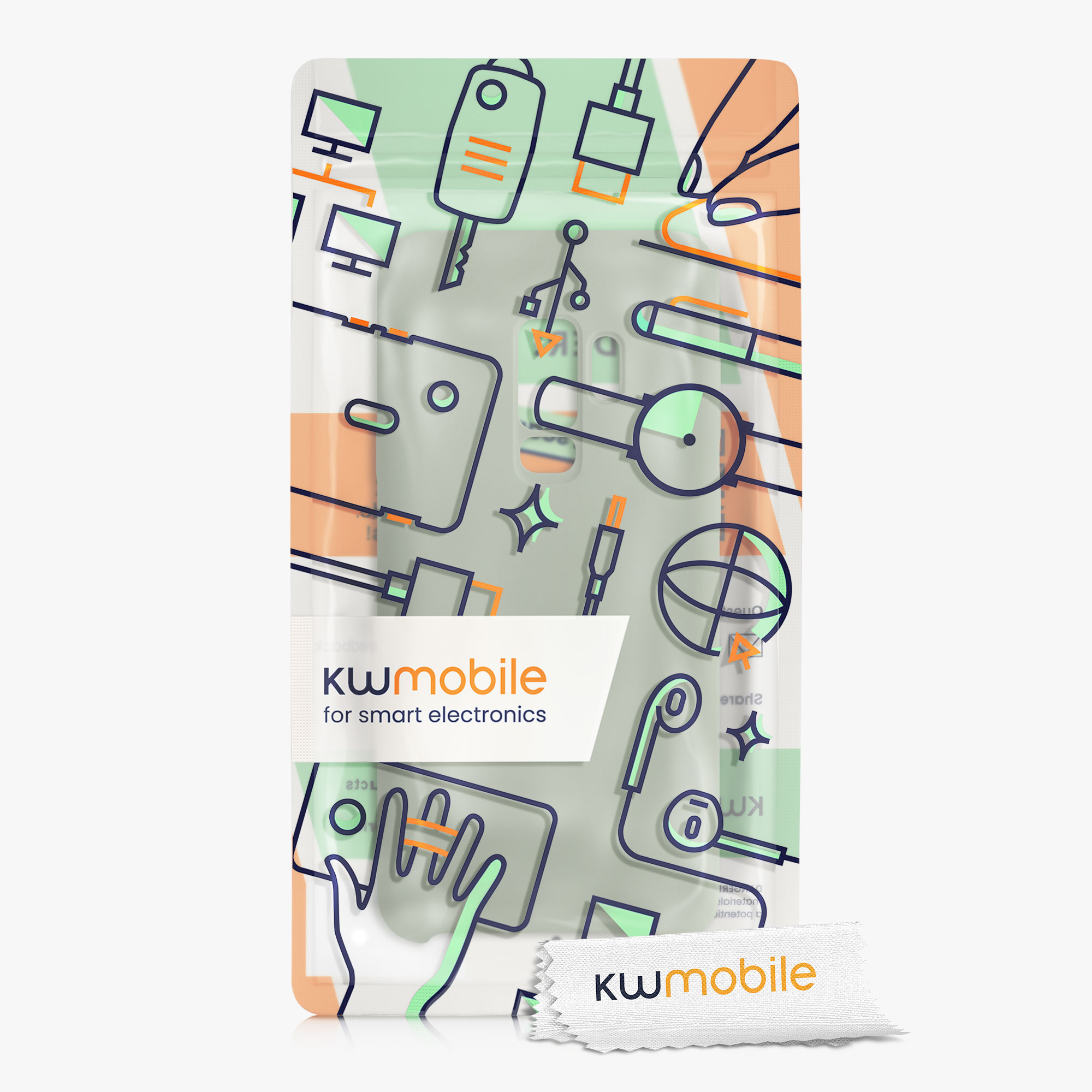 Kryt na mobil Galaxy S9 Plus kwmobile šedozelený