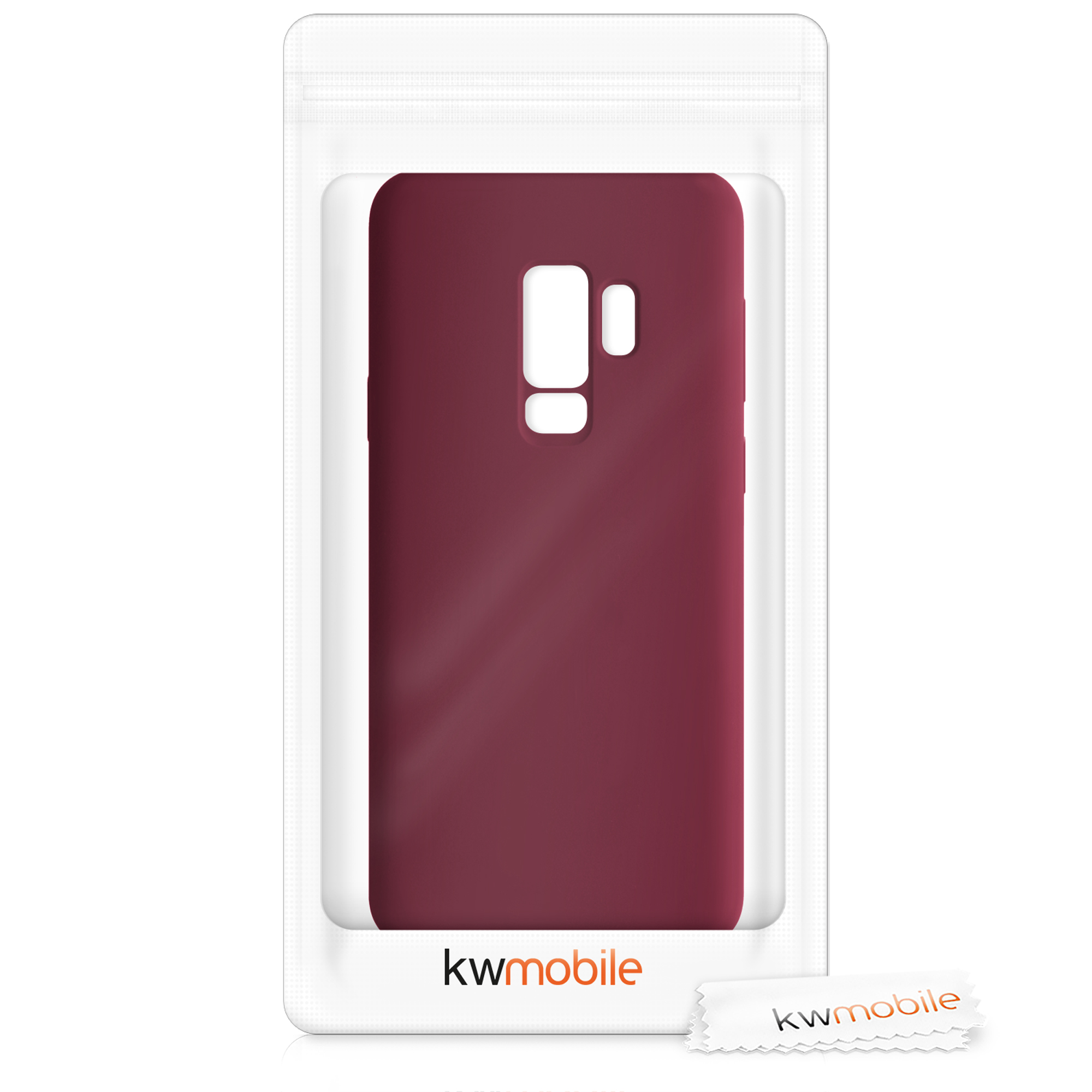 Kryt na mobil Galaxy S9 Plus kwmobile rebarborově červený