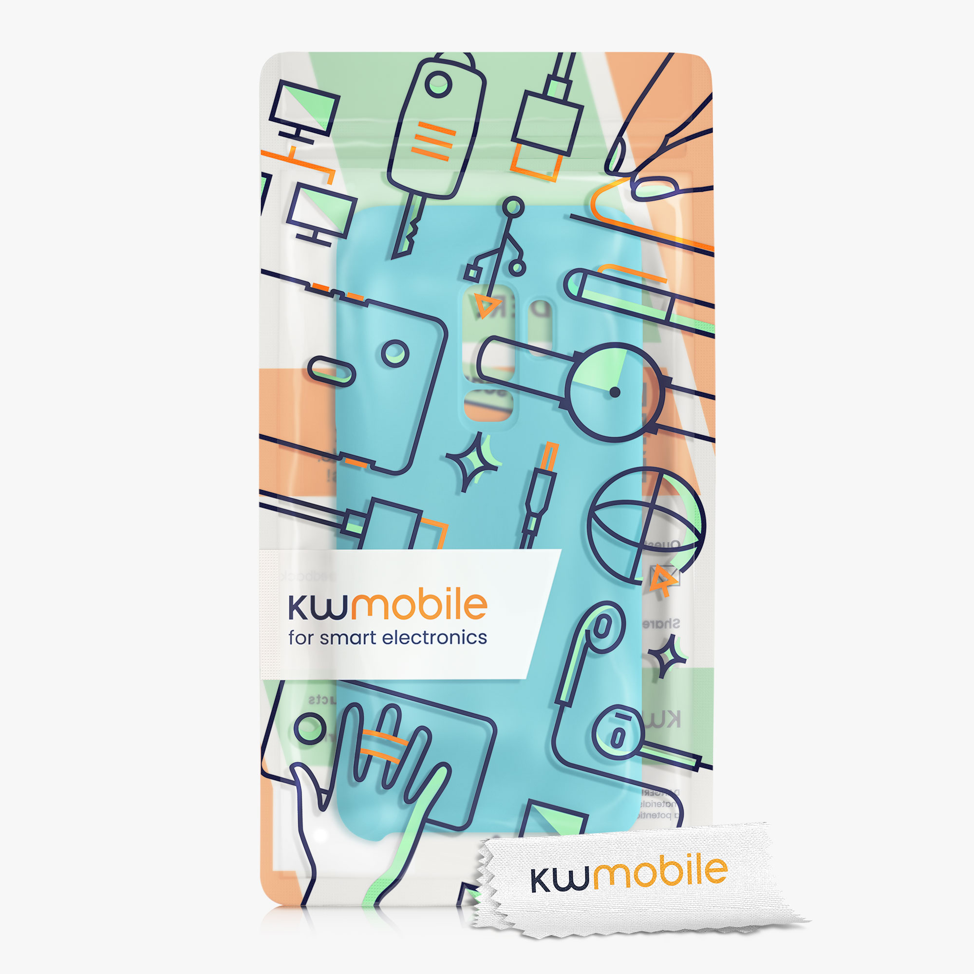 Kryt na mobil Galaxy S9 Plus kwmobile oceánově modrý