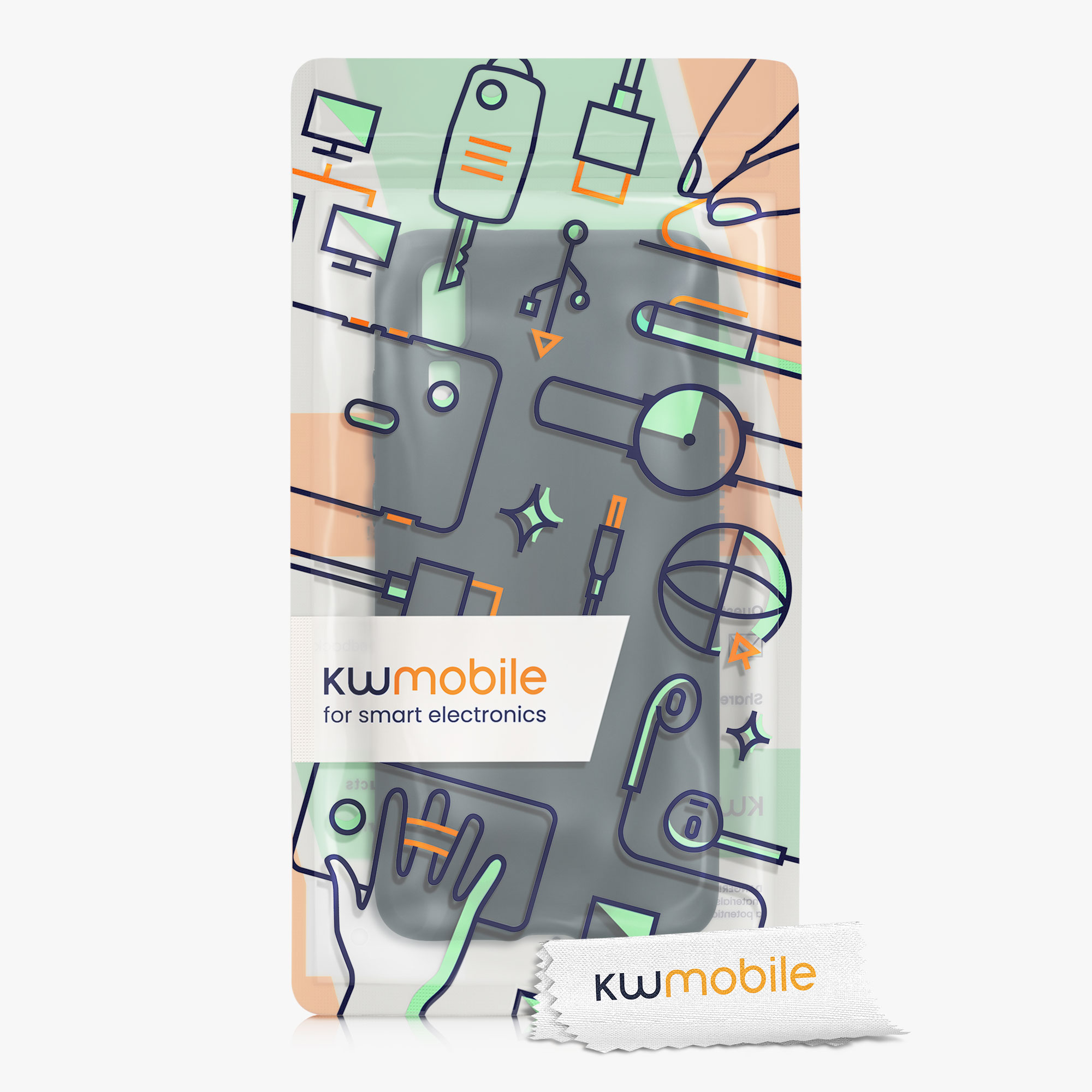 Kryt kwmobile Huawei P20, tmavě břidlicová