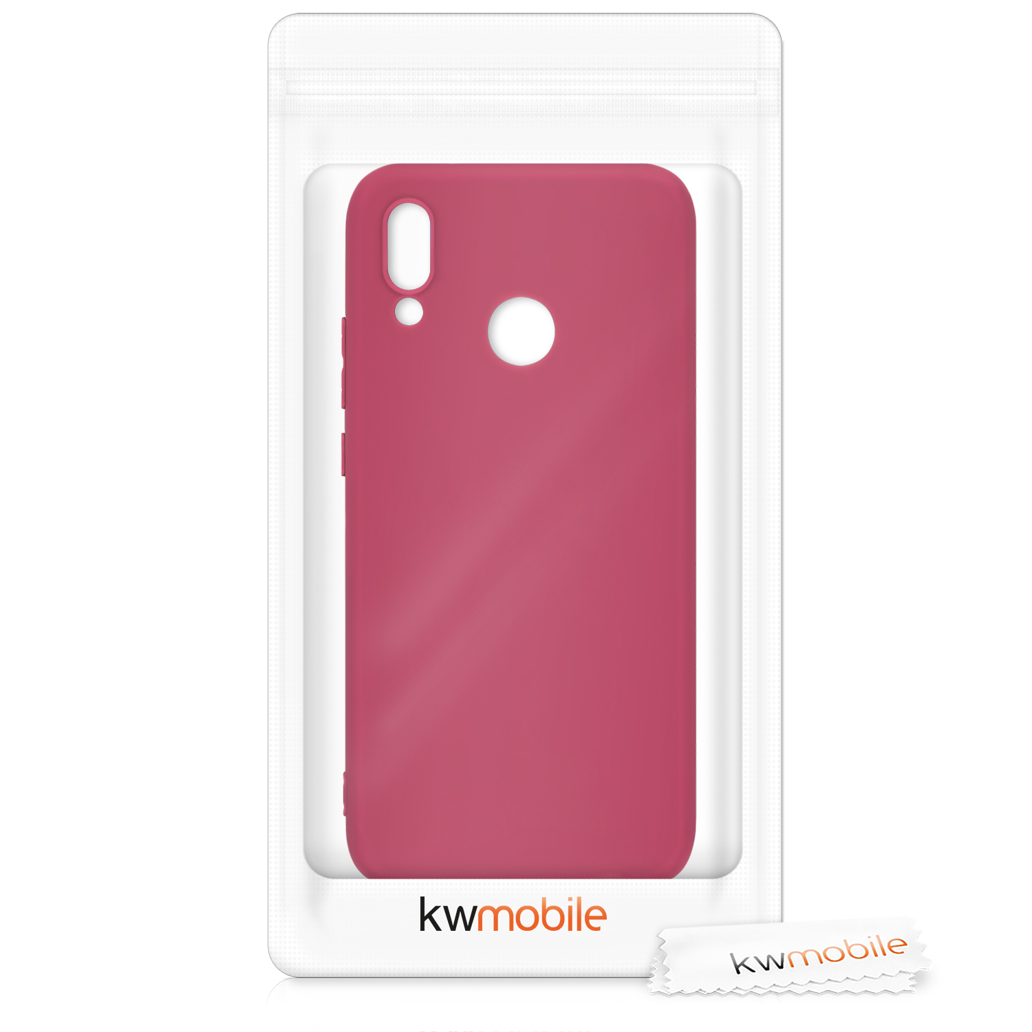 Kryt kwmobile Huawei P20 Lite, granátově červená