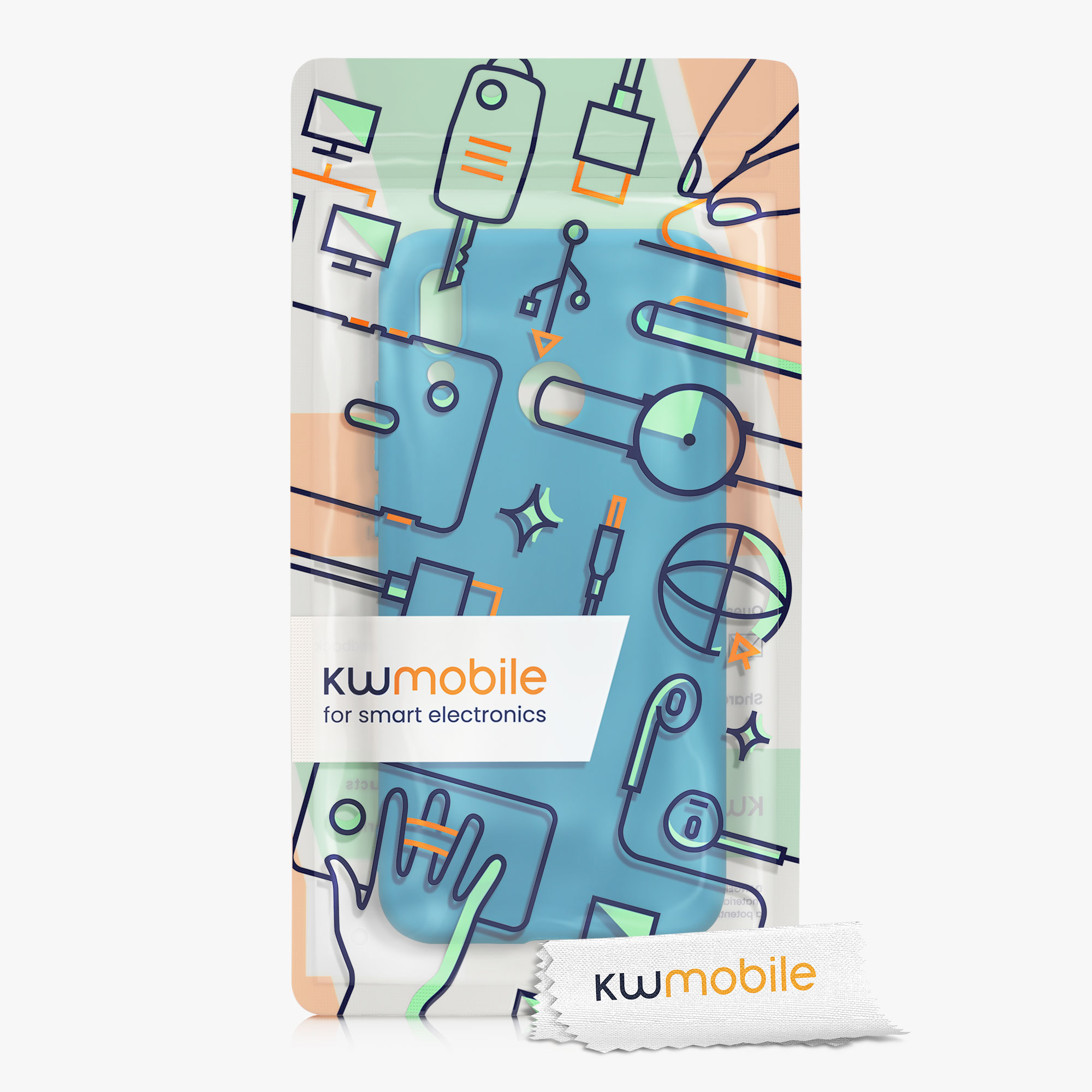 Kryt kwmobile Huawei P20 Lite, karibská modrá