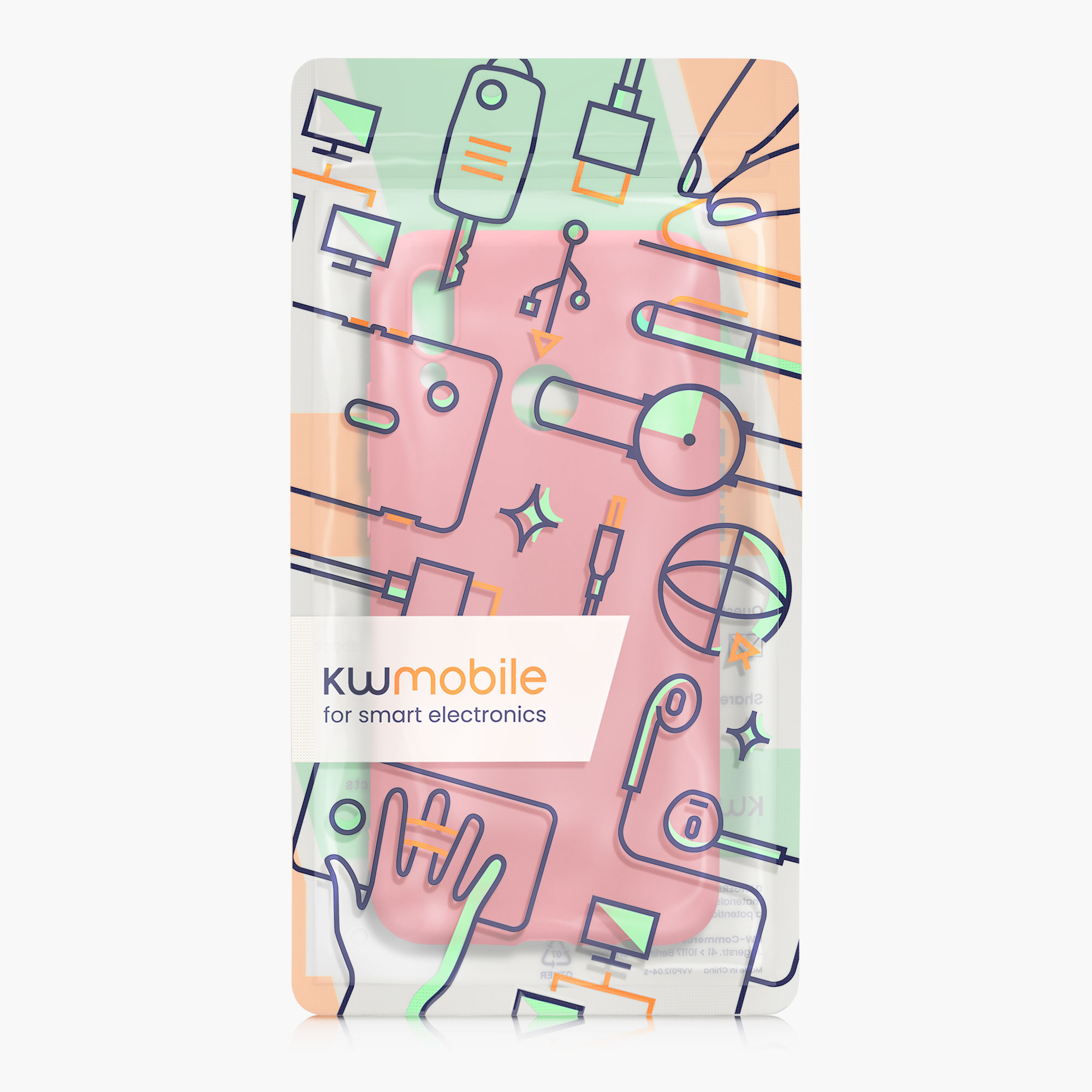Kryt kwmobile Huawei P20 Lite, tmavě růžová