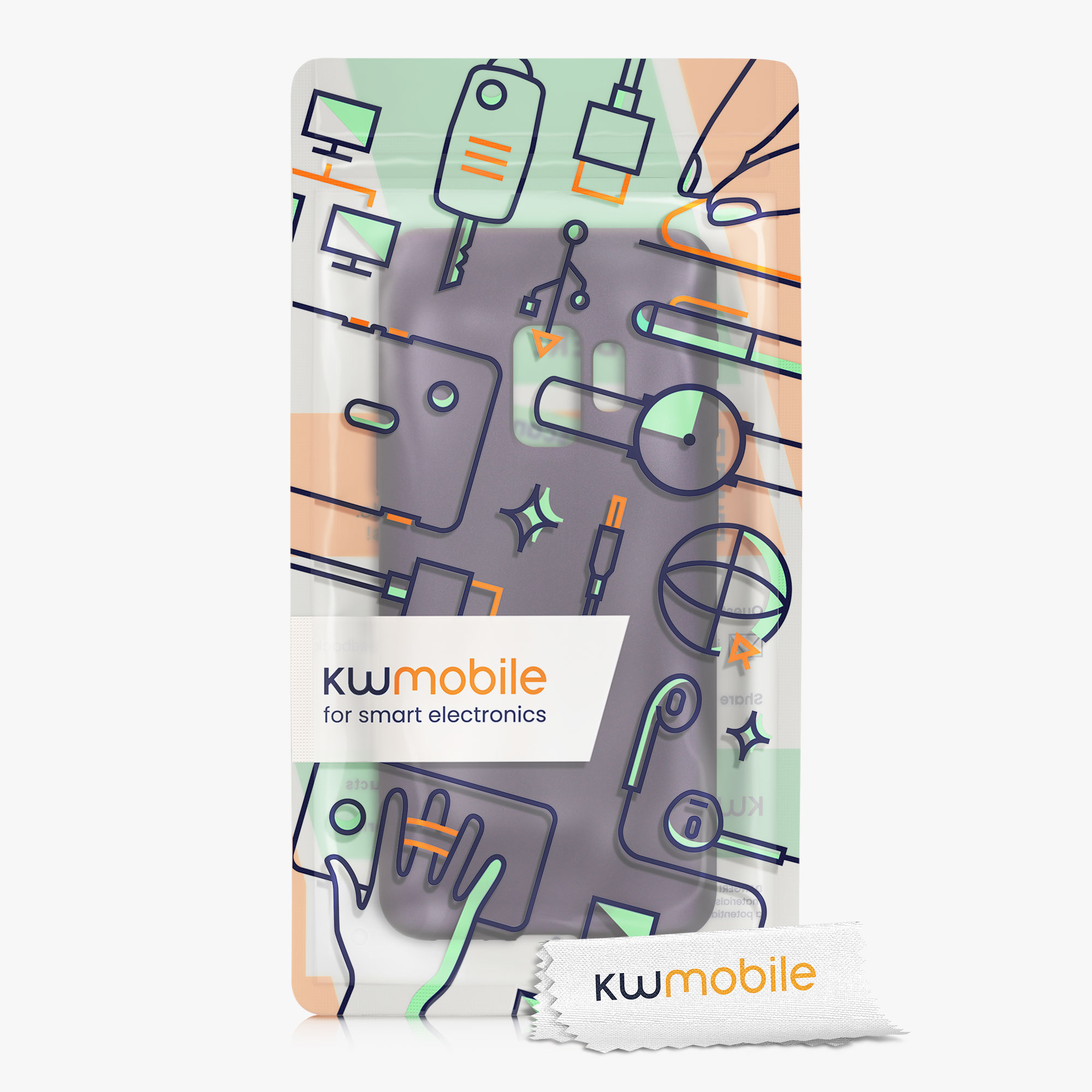 Kryt na mobil Galaxy S9 kwmobile metalický metalicky bobulový