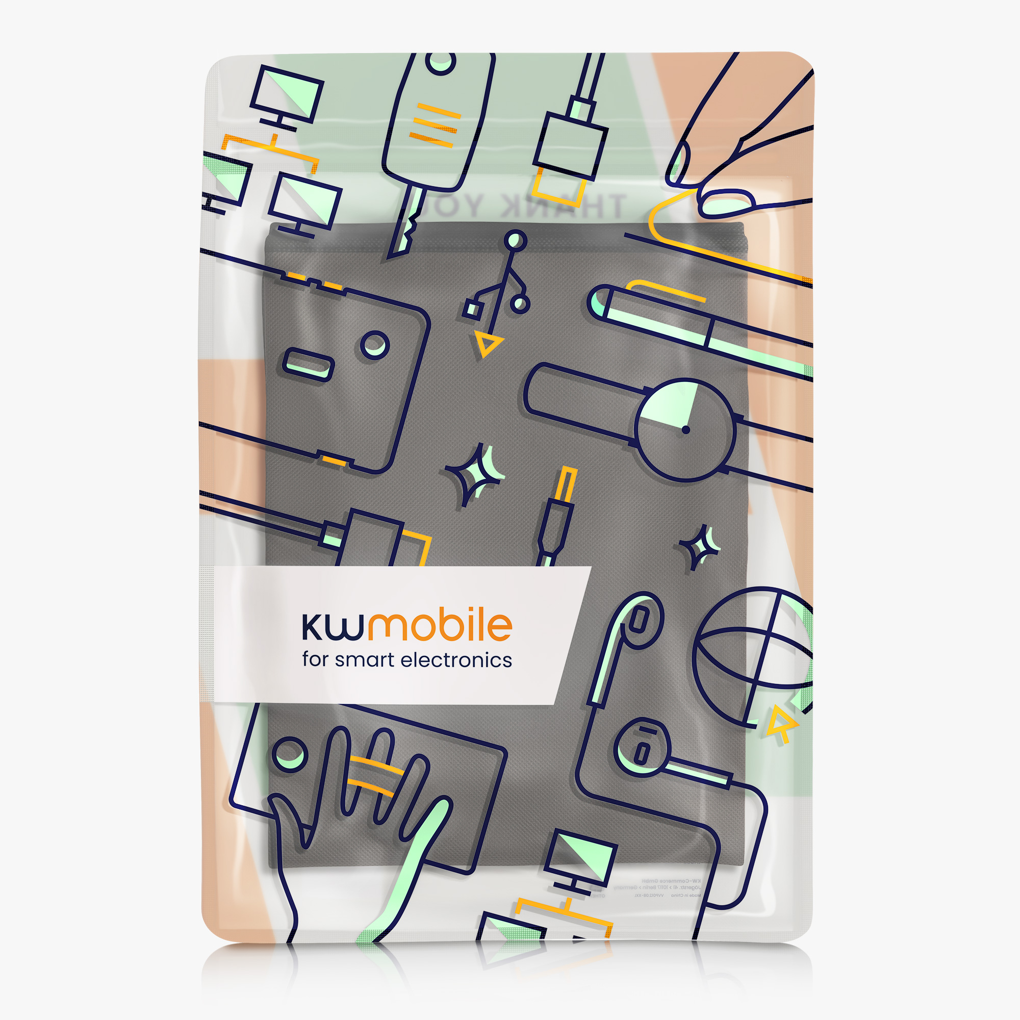 Protiprašný kryt monitoru kwmobile 27-28" tmavě šedá