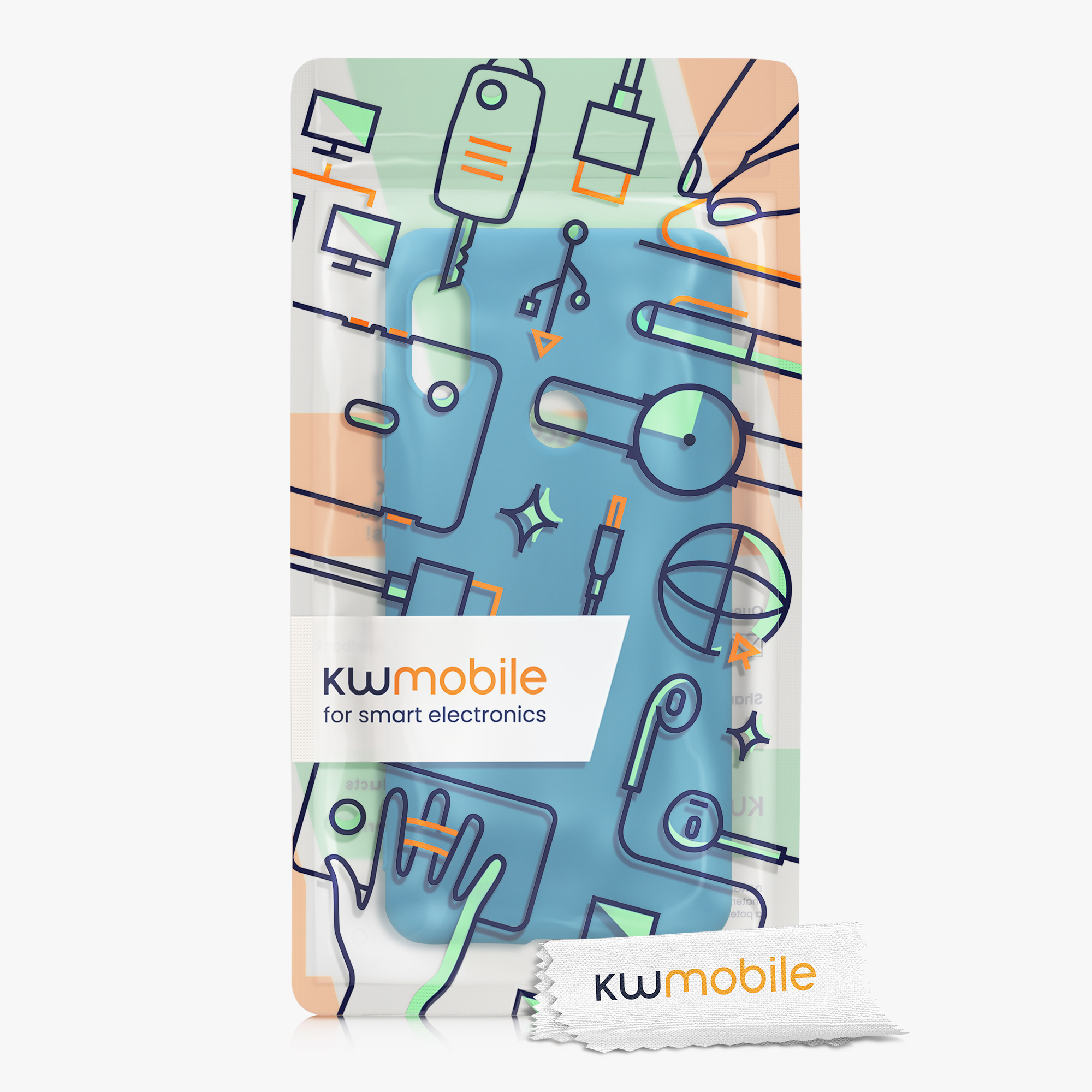 TPU kryt kwmobile pro Xiaomi Redmi Note 5 (Global Version) / Note 5 Pro - karibská modrá