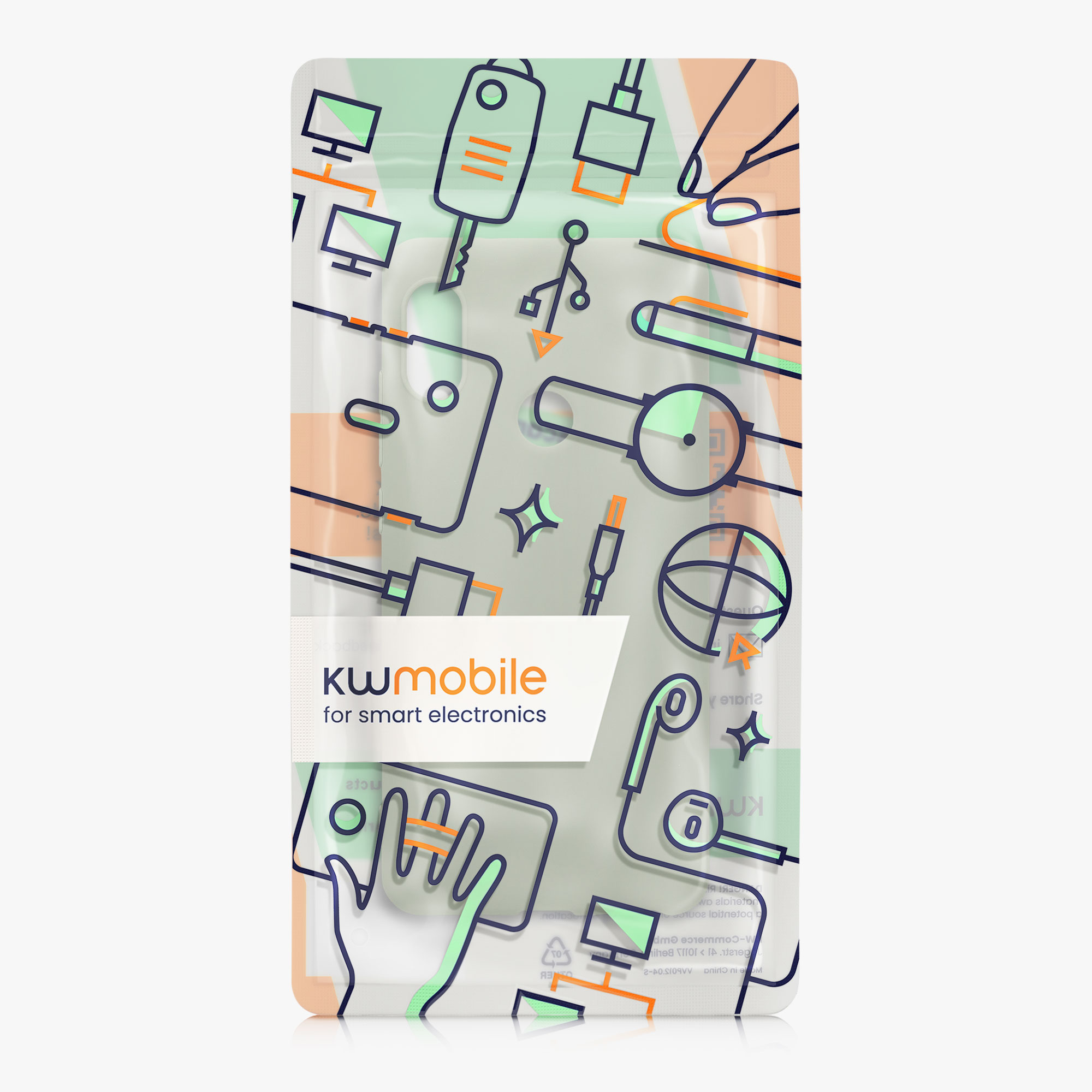 TPU kryt kwmobile pro Xiaomi Redmi Note 5 (Global Version) / Note 5 Pro - šedozelená