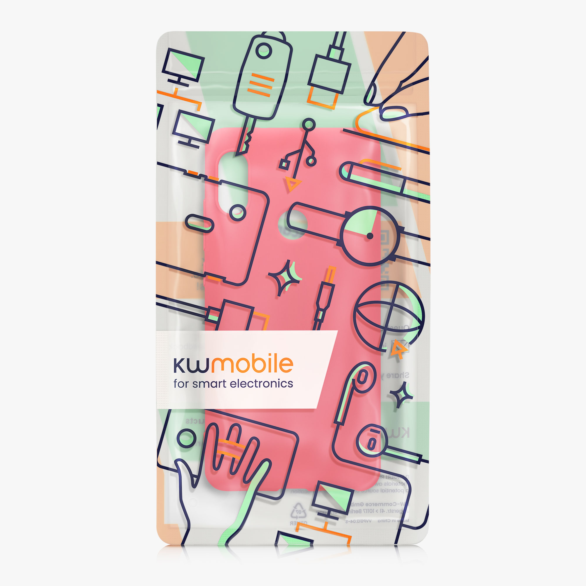 TPU kryt kwmobile pro Xiaomi Redmi Note 5 (Global Version) / Note 5 Pro - neonově růžová
