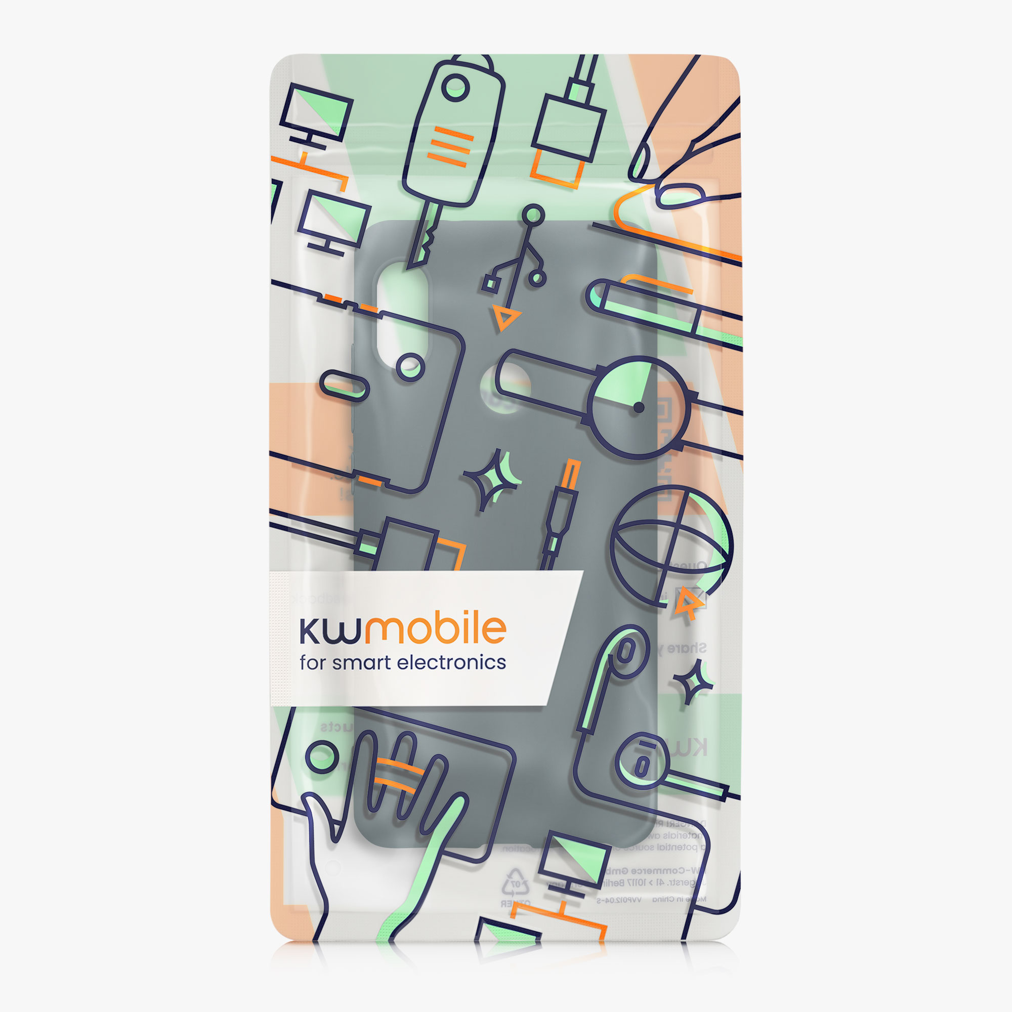 TPU kryt kwmobile pro Xiaomi Redmi Note 5 (Global Version) / Note 5 Pro - tmavě šedá