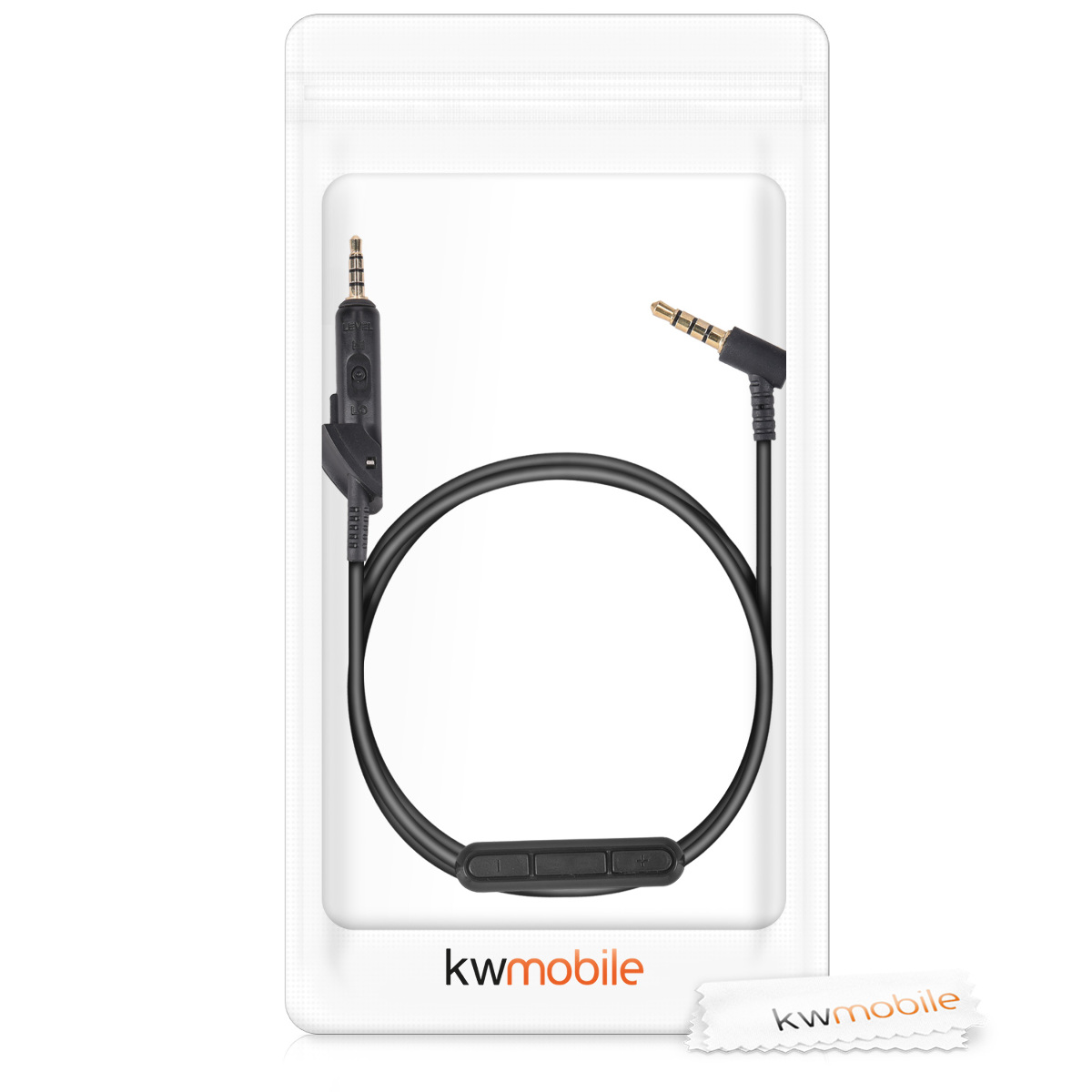 Náhradní kabel sluchátka Bose QuietComfort 15 150 cm černá kwmobile
